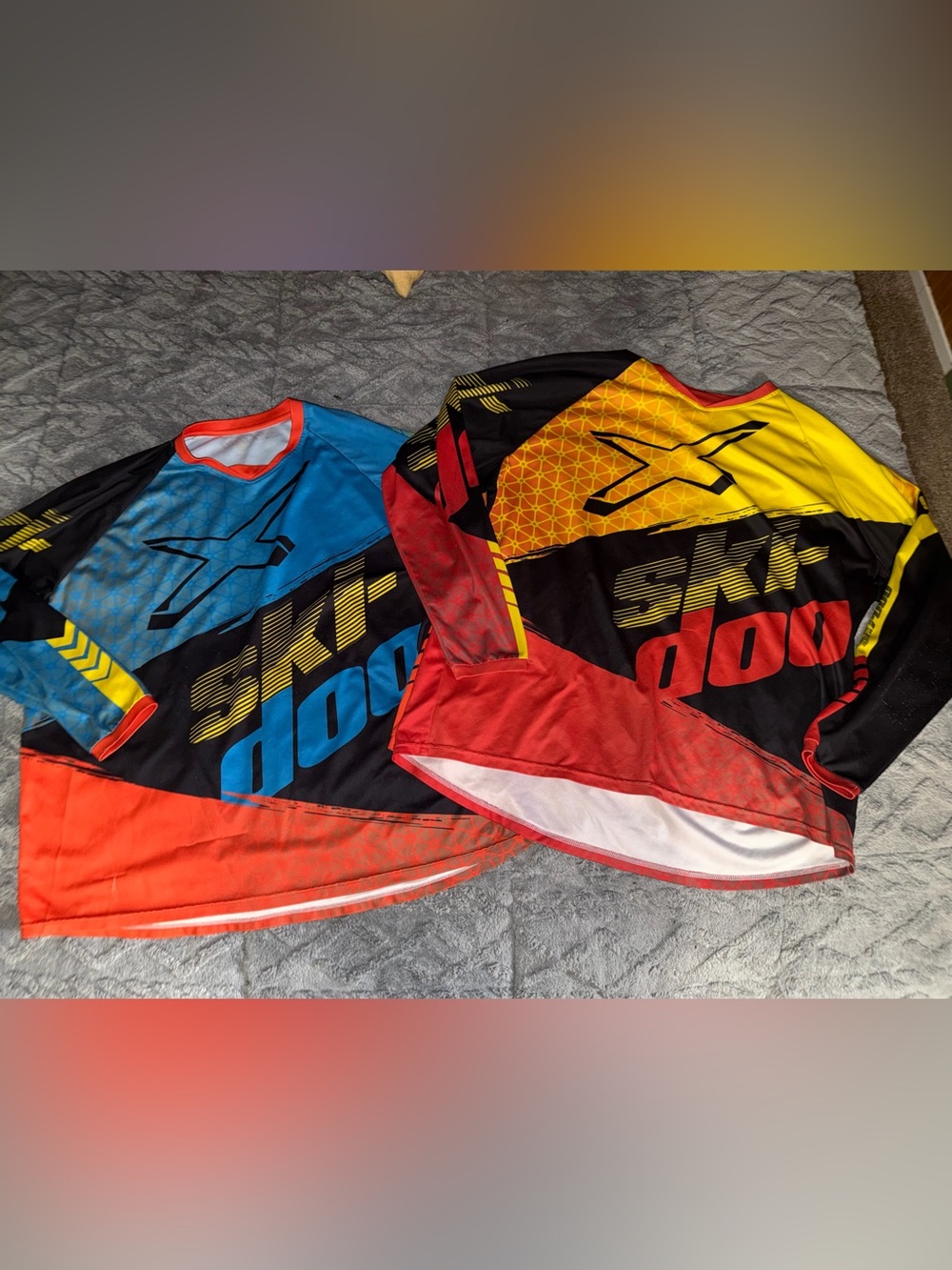 SKIDOO men’s 2XL Jersey BUNDLE - Red, Blue, Yellow